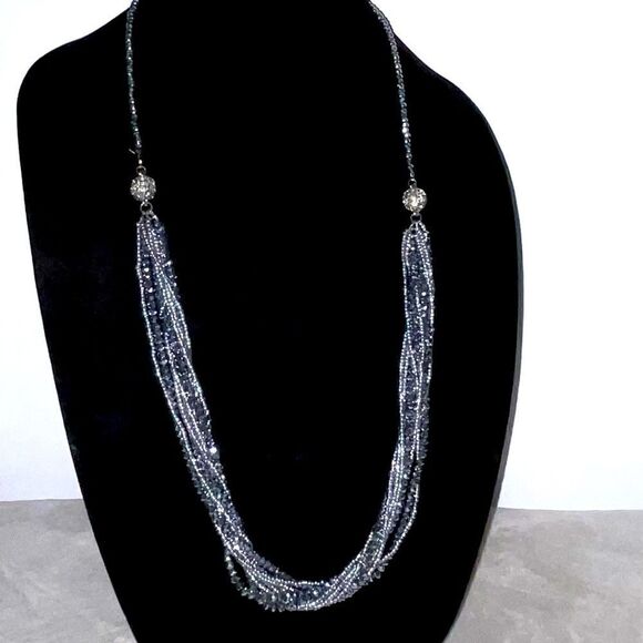 Stunning Multi Strand Sparkling Beaded Necklace - Picture 2 of 7